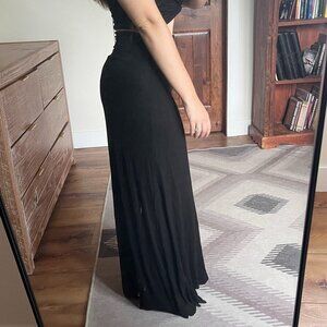 Nordstrom black maxi skirt